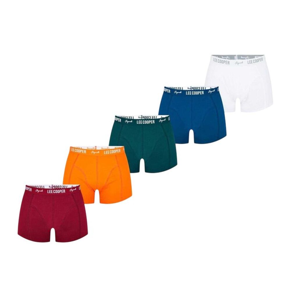 Lee Cooper Mens Cooper Essential Boxer Shorts (Pack of 5) / Brights